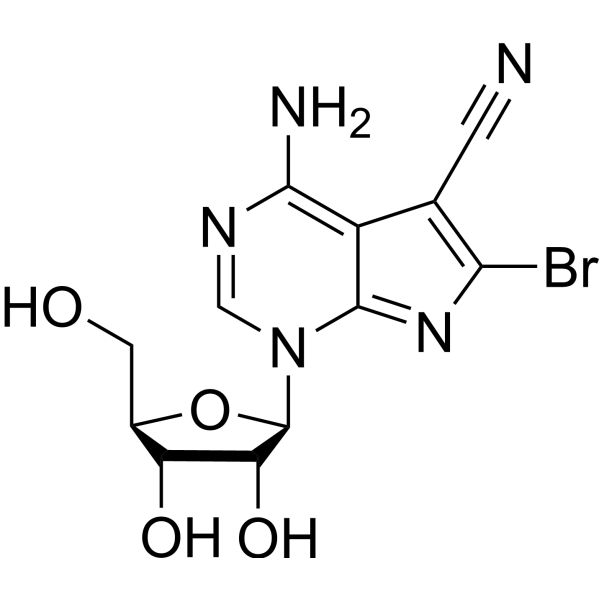 4-Amino-6-bromo-5-cyano-1-(beta-D-ribofuranosyl)-7H-pyrrolo[2.3-d]<em>pyrimidine</em>