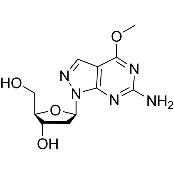 6-Amino-<em>4</em>-methoxy-<em>1</em>-(2-deoxy-β-D-ribofuranosyl)-<em>1</em>H-pyrazolo[3,<em>4</em>-d]pyrimidine