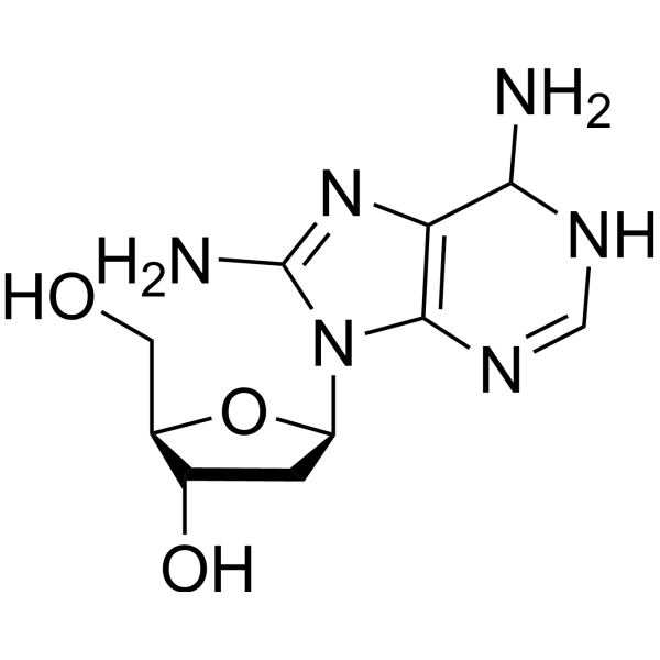8-Amino-2′-deoxyadenosine Chemical Structure