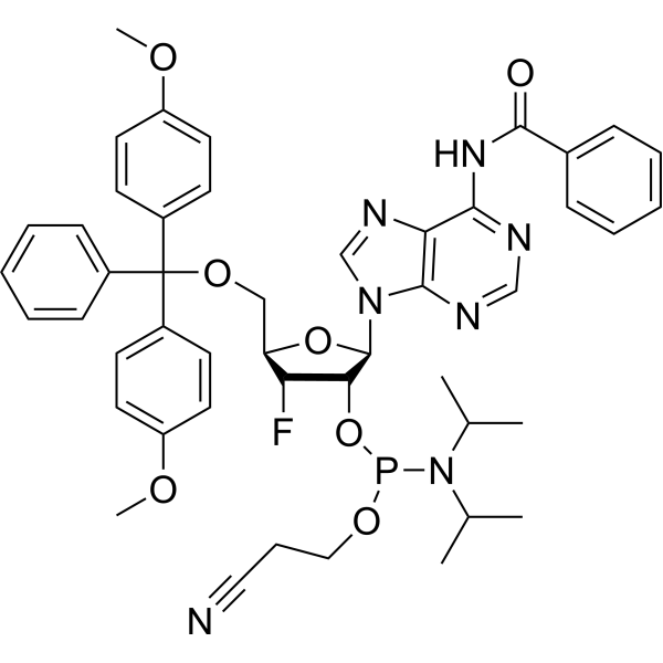 3'-F-3'-dA(Bz)-2'-Phosphoramidite Chemical Structure