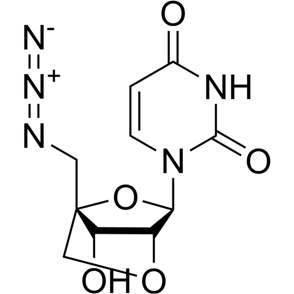 5’-Azido-5’-deoxy-2’-O,4’-C-methyleneuridine Chemical Structure
