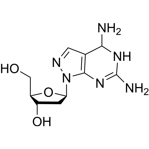 4,6-Diamino-1-(2-deoxy-beta-<em>D</em>-ribofuranosyl)-1H-pyrazolo[3,4-<em>d</em>]pyrimidine