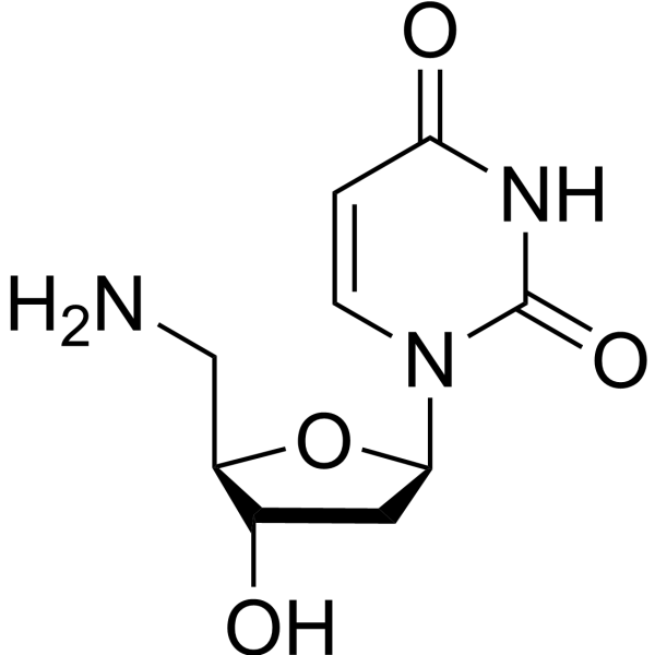 5′-Amino-2′,5′-dideoxyuridine Chemical Structure
