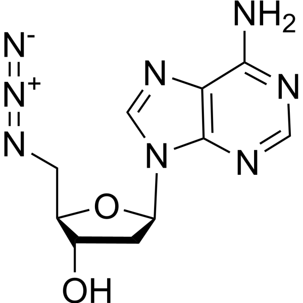 5′-Azido-2′,5′-dideoxyadenosine Chemical Structure
