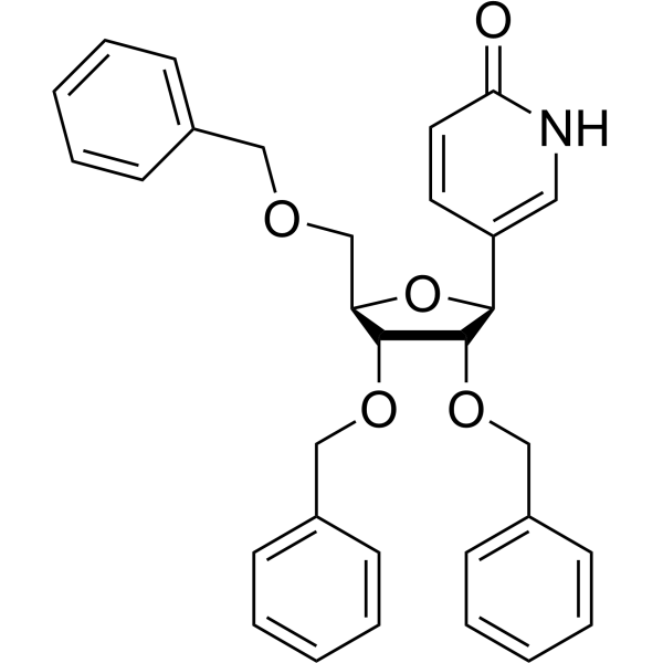 5-(2,3,5-Tri-<em>O</em>-benzyl-beta-D-ribofuranosyl)-2(1H)-pyridinone