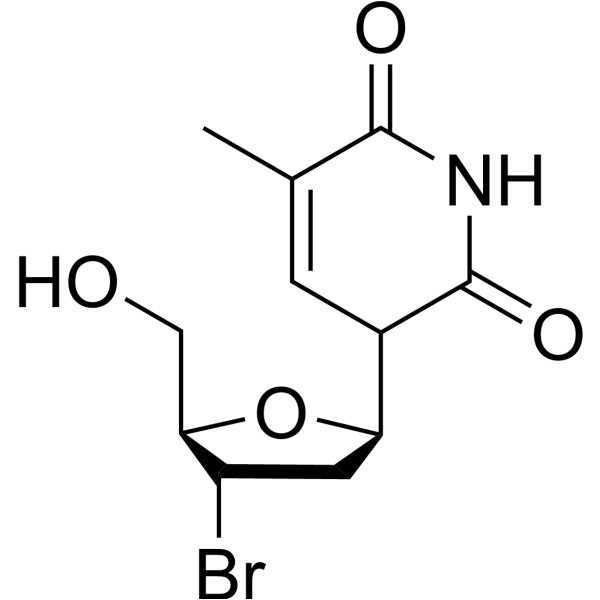 3′-Bromo-3′-deoxythymidine Chemical Structure