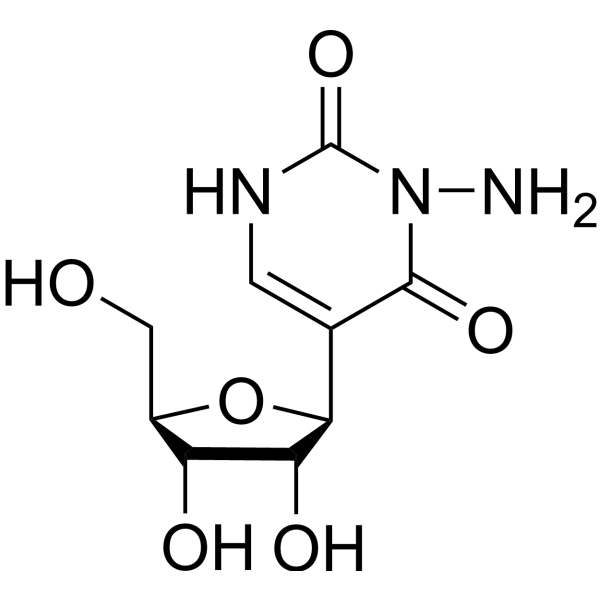 N3-Aminopseudouridine Chemical Structure
