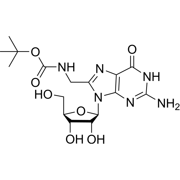 8-(N-Boc-aminomethyl)guanosine Chemical Structure