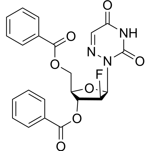 3',5'-Bis-O-benzoyl-2'-deoxy-2'-fluoro-beta-D-arabino-6-azidouridine Chemical Structure
