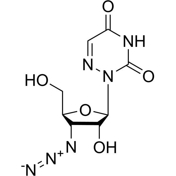 3’-Azido-3’-deoxy-6-azauridine Chemical Structure