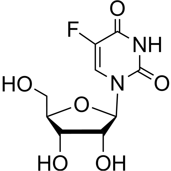 1-(b-D-Xylofuranosyl)-5-fluorouracil Chemical Structure