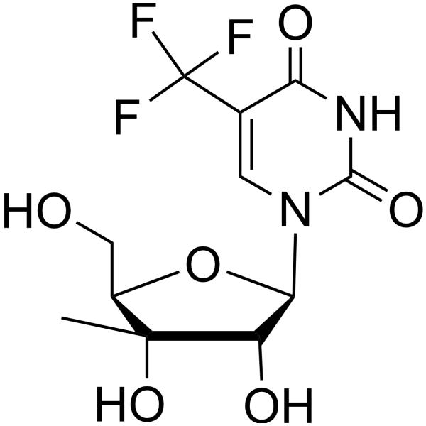3’-Beta-C-Methyl-3-deazauridine Chemical Structure