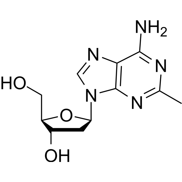 2-Methyl-2’-deoxyadenosine Chemical Structure