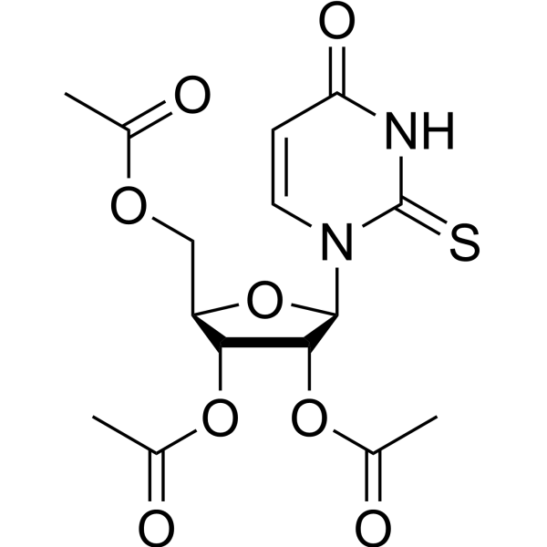 2',3',5'-Tri-O-acetyl-2-thiouridine Chemical Structure