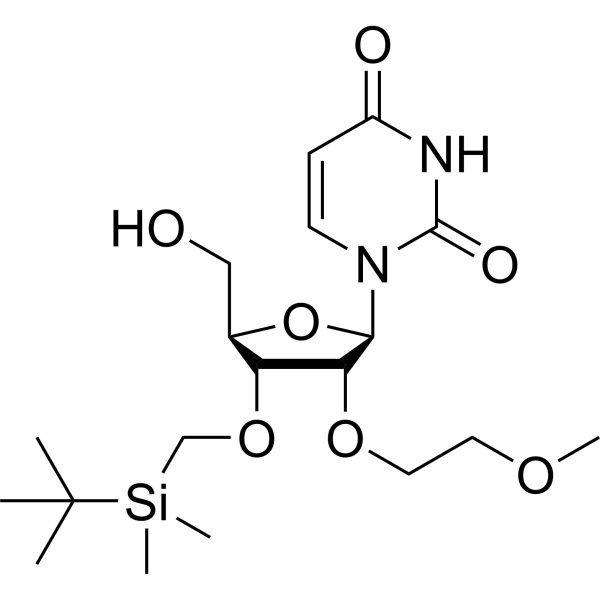 3’-O-(<em>t</em>-Butyldimethylsilyl)-<em>2</em>’-O-(<em>2</em>-methoxyethyl) uridine