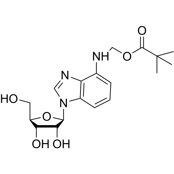 N6-Pivaloyloxymethyladenosine Chemical Structure