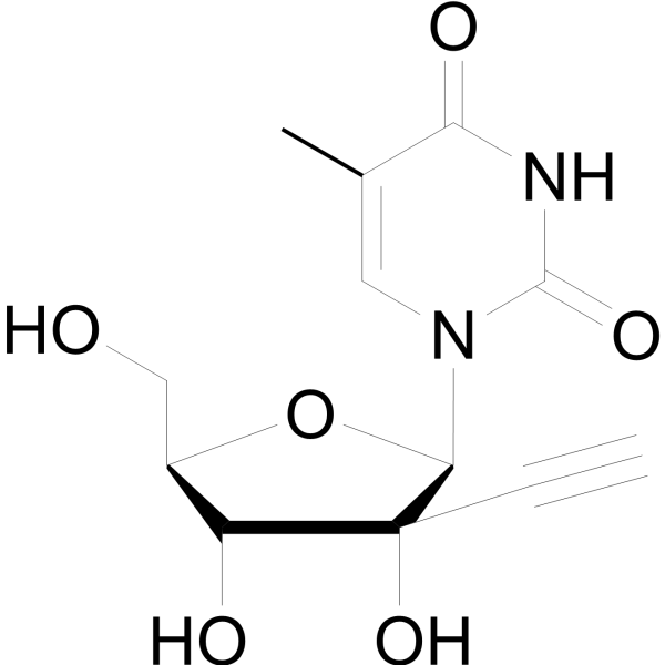 2’-beta-C-Ethynyl-5-methyluridine Chemical Structure
