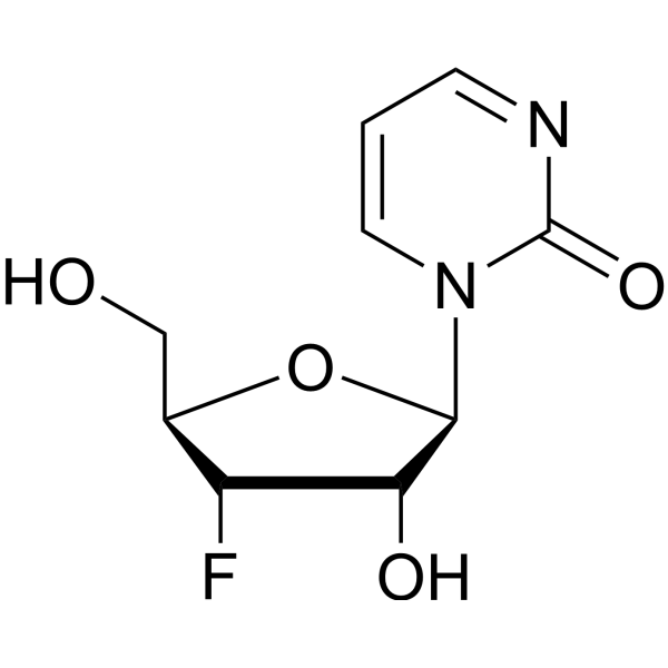 4-Deoxy-3’-deoxy-3’-fluoro uridine Chemical Structure