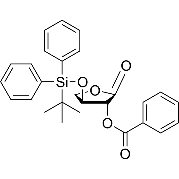 2-O-Benzoyl-3-O-t-butyldiphenylsilyl-L-threono lactone Chemical Structure