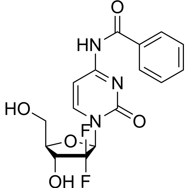 N4-Benzoyl-2’-deoxy-2’,2’-diflurocytidine Chemical Structure