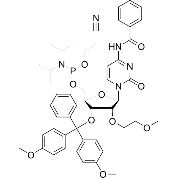 Rev 2’-O-MOE-C(Bz)-5’-amidite Chemical Structure