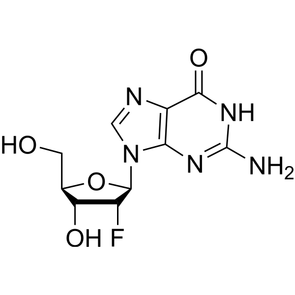 2’-Deoxy-2’-fluoro-alpha-D-arabinoguanosine Chemical Structure