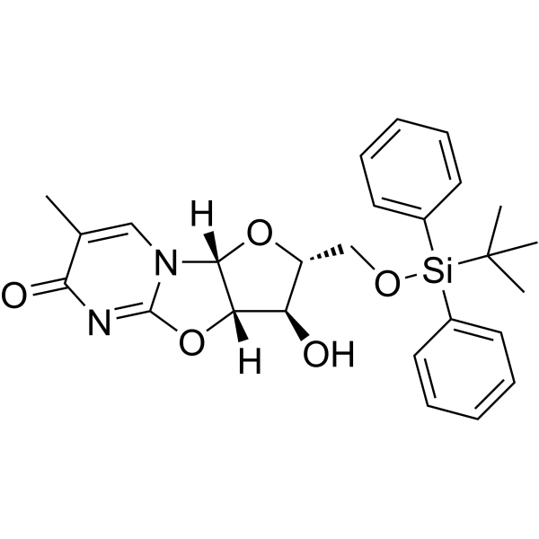 5’-O-TBDPS-5-methyl-2,2’-anhydrouridine Chemical Structure