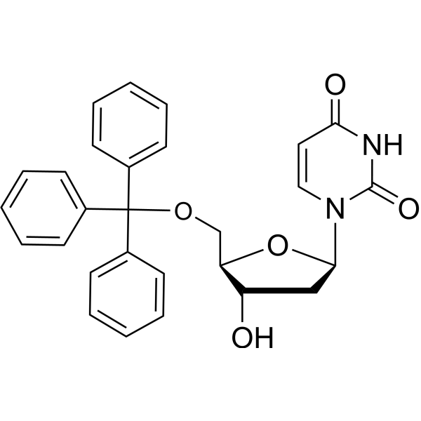 5’-O-Triphenylmethyl-2’-deoxyuridine Chemical Structure