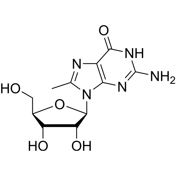 8-Methylguanosine Chemical Structure