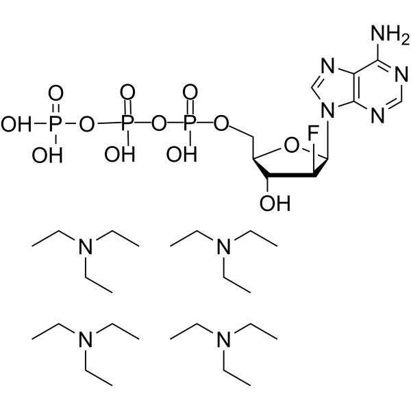 2’-Fluoro-2’-deoxy-arabinoadenosine 5’-triphosphate triethylamine Chemical Structure