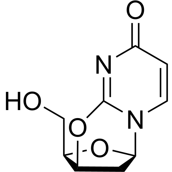 2’-Deoxy-3’,2-anhydrouridine Chemical Structure