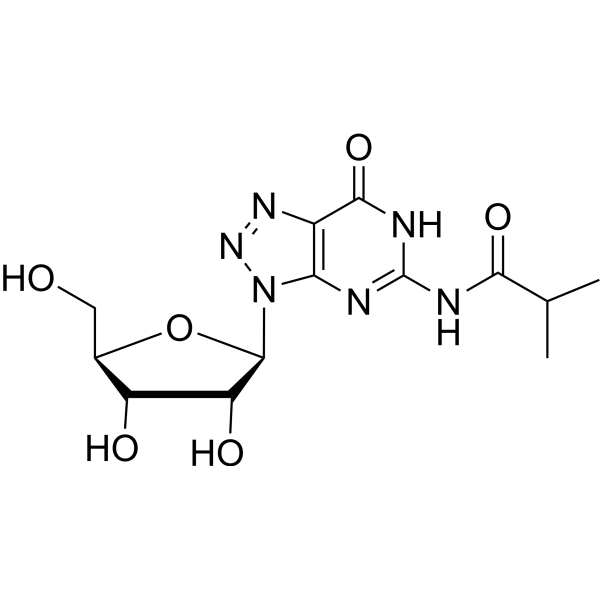 N2-iso-Butyryl-8-azaguanosine Chemical Structure