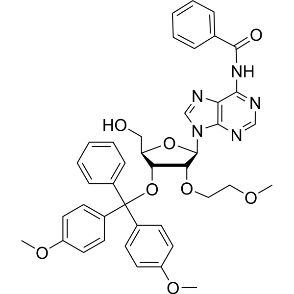 N6-Benzoyl-3'-O-DMT-2'-O-(2-methoxyethyl) adenosine Chemical Structure