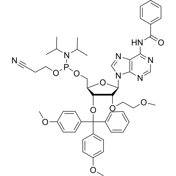 Rev 2’-O-MOE-A(Bz)-5’-amidite Chemical Structure