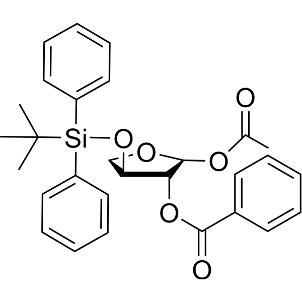 1-<em>O</em>-Acetyl-2-<em>O</em>-benzoyl-3-<em>O</em>-tert-butyldiphenylsilyl-L-threofuranose