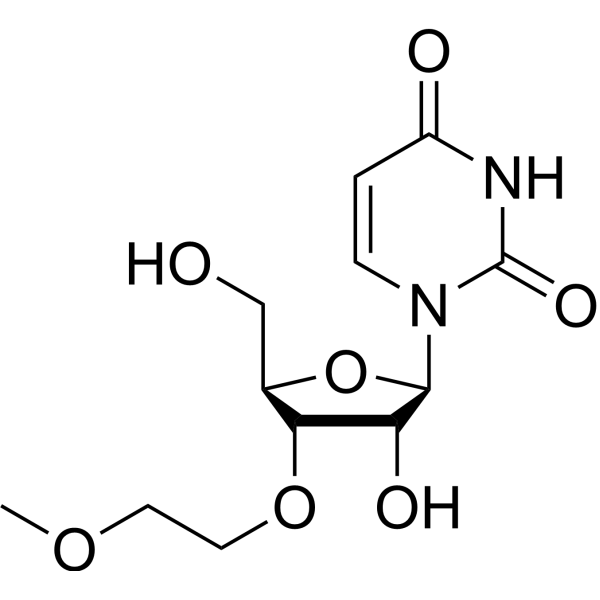 3’-O-(2-Methoxyethyl) uridine Chemical Structure