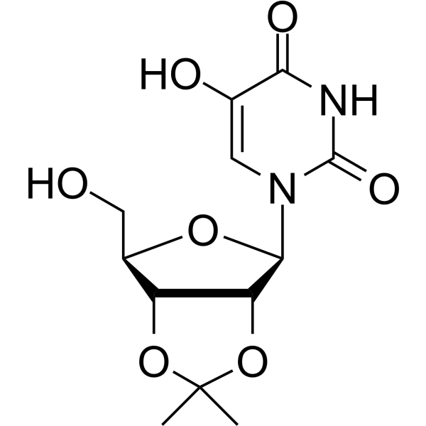 2’,3’-Isopropylidene-5-hydroxyuridine Chemical Structure