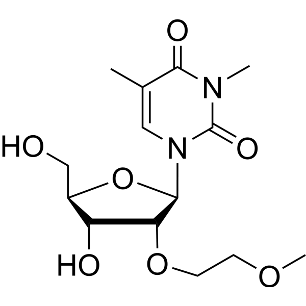 N3,5-Dimethyl-2’-O-(2-methoxyethyl) uridine Chemical Structure