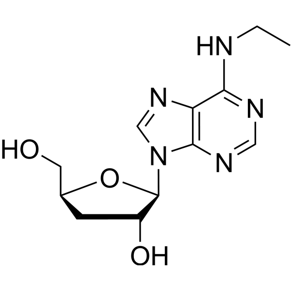 3’-Deoxy-N6-ethyladenosine Chemical Structure