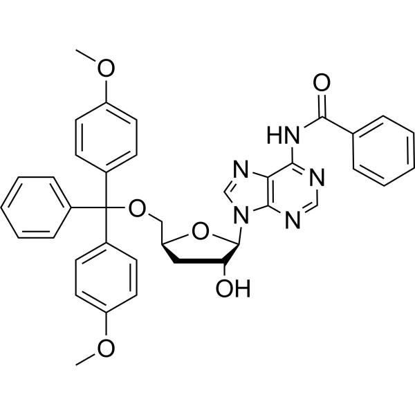 N-Benzoyl-5′-O-[bis(4-methoxyphenyl)phenylmethyl]-<em>3</em>′-<em>deoxyadenosine</em>