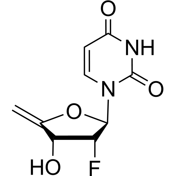 4’,5’-Didehydro-2’,5’-dideoxy-2’-fluorouridine Chemical Structure