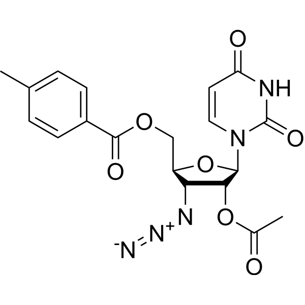2’-<em>O</em>-Acetyl-3’-azido-5’-<em>O</em>-(4-methylbenzoyl)-3’-deoxyuridine
