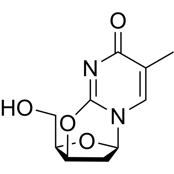 2,3’-Anhydrothymidine; 2’-Deoxy-3’,2-anhydro-5-methyluridine Chemical Structure