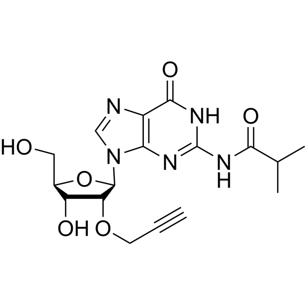 N2-iso-Butyroyl-2’-O-propargylguanosine Chemical Structure