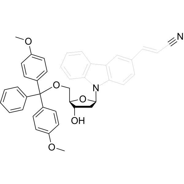 3-Cyanovinyl-9-(5’-O-DMT-2’-deoxyribofuranosyl)<em>carbazole</em>