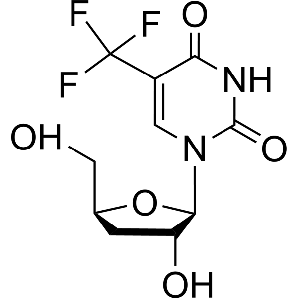 3’-Deoxy-5-trifluoromethyluridine Chemical Structure
