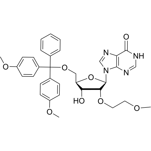 5’-O-(4,4’-Dimethoxy trityl)-2’-O-(2-methoxyethyl) inosine Chemical Structure