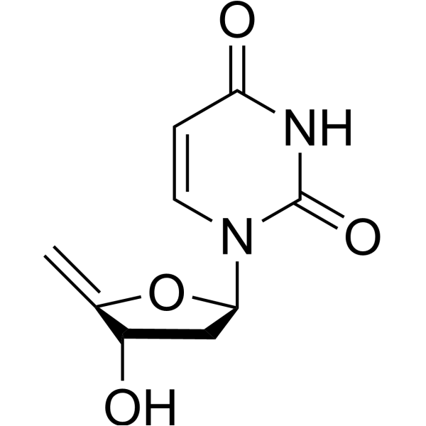 4′,5′-Didehydro-2′,5′-dideoxyuridine Chemical Structure