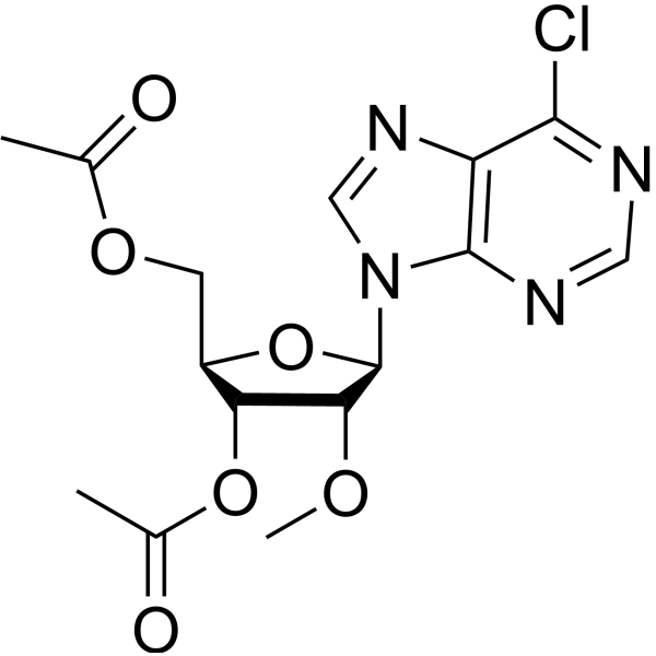 6-Chloro-9-(3,5-di-O-acetyl-2-O-methyl-β-D-ribofuranosyl)-9H-purine Chemical Structure