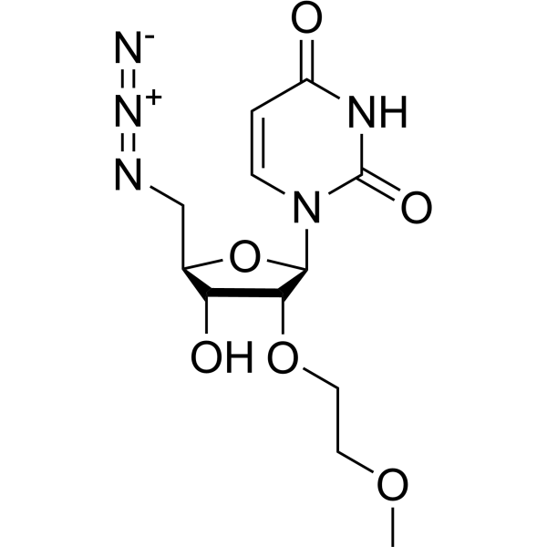 5’-Azido-5’-deoxy-2’-O-(2-methoxyethyl)uridine Chemical Structure